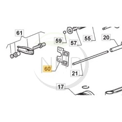 PLATE,PUSH ROD GUIDE - 118551255/0 - GGP - CASTELGARDEN - STIGA