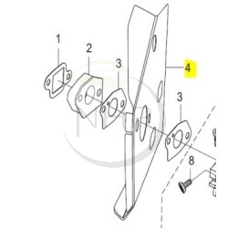 JOINT ISOLANT CARBU  RV170-225 PUBERT - STAUB - OLEO MAC 0001210308 - 16002-Z340410-0000