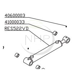 VERIN PIVOT CYLINDRE BRAS 2 - RETROPELLE RES 15 - DELMORINO RES522VD