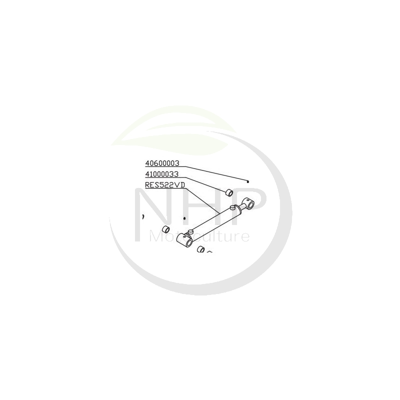 VERIN PIVOT CYLINDRE BRAS 2 - RETROPELLE RES 15 - DELMORINO RES522VD