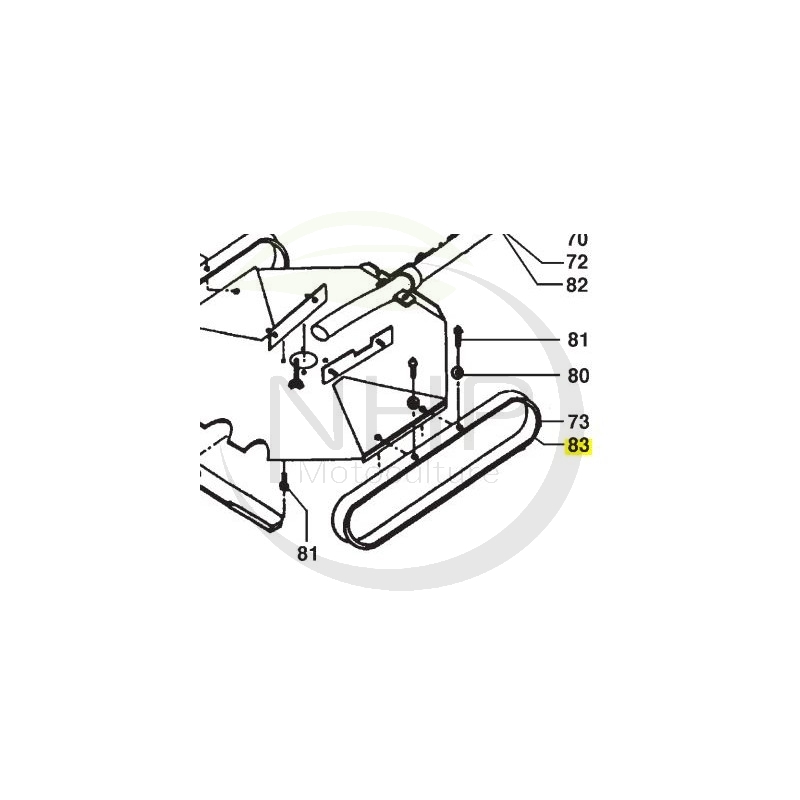 Patin pour coupelle 63cm BLANC PUBERT - STAUB - OLEO MAC 5502001205 - 16660002