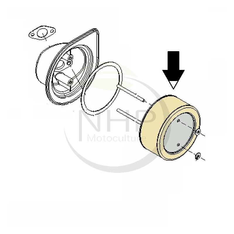 FILTRE A AIR MOTEUR TRIUNFO MT80 - 7100MT8010007