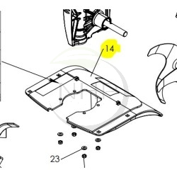 Protecteur motobineuse rouge PUBERT - STAUB - OLEO MAC 0340070025 - 69656