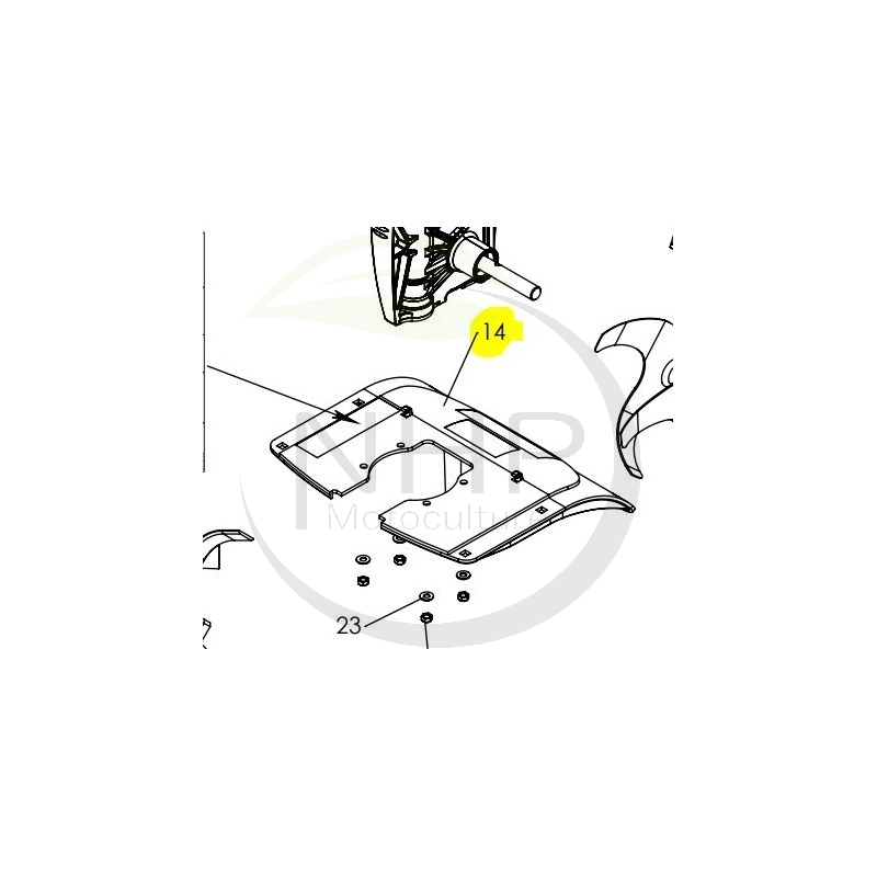 Protecteur motobineuse rouge PUBERT - STAUB - OLEO MAC 0340070025 - 69656