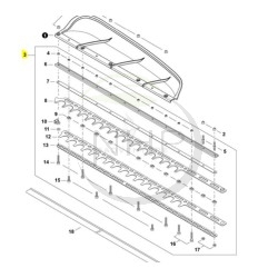 KIT LAMES ECHO - SHINDAIWA X041000440 - X041000740 - X041-000440 - X041-000740