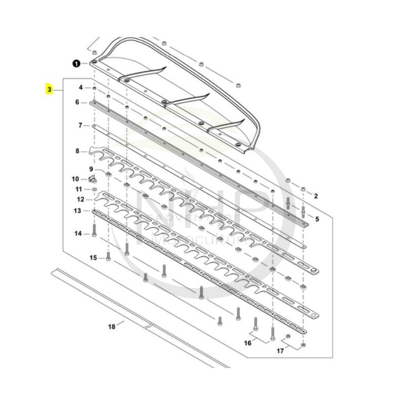 KIT LAMES ECHO - SHINDAIWA X041000440 - X041000740 - X041-000440 - X041-000740