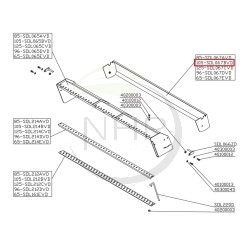 Chassis enfouisseur flash 105 DELMORINO sol067bvd - PIECE D'ORIGINE