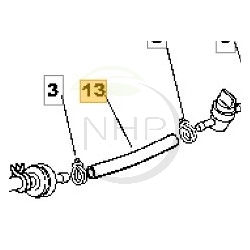 Durite tondeuse GGP - CASTELGARDEN - STIGA 81006556/0 - 1136-0353-01 - 325869006/1