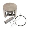 Piston complet tronçonneuse HUSQVARNA 340, 340 E, 343 F, 343 FR, 343 FRM, 343 R, 345, 345 E, 345 FX, 345 FXT, 345 R, 345 RX, 346